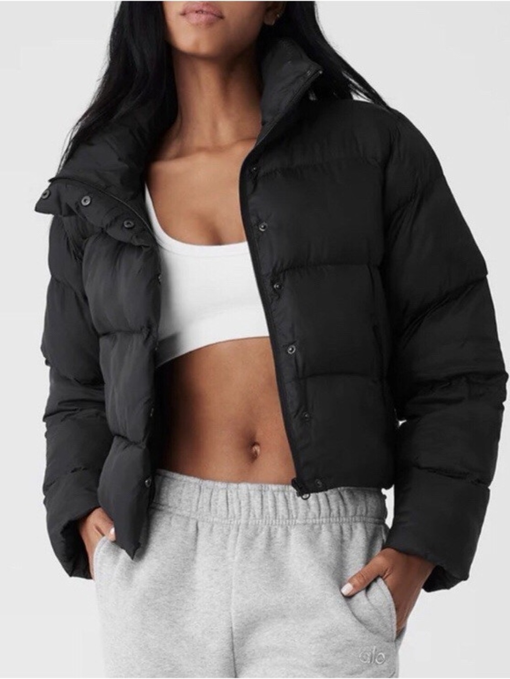 ALO Yoga Gold Rush Puffer, Black, S